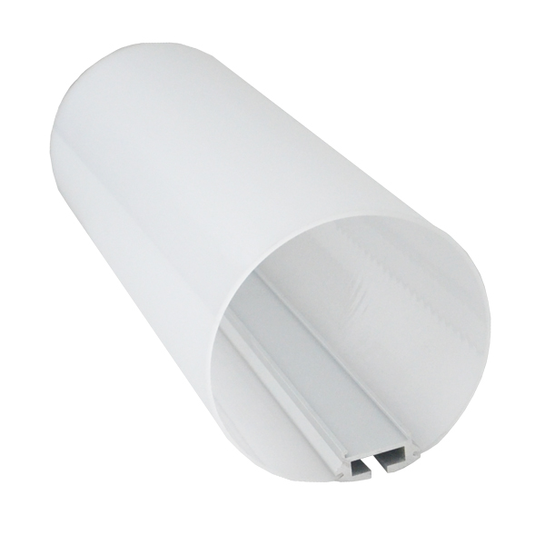 Round LED Light Channel Dome Top Diffuser for Double Row LED Strip Lights Round LED Light Channel Dome Top Diffuser for Double Row LED Strip Lights